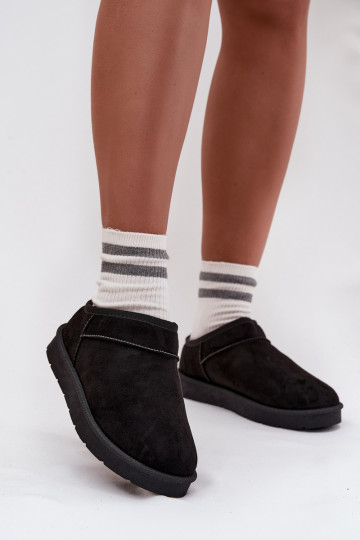 Stivali da neve Femminile riscaldamento con pelliccia all interno colore nero Serenne 2