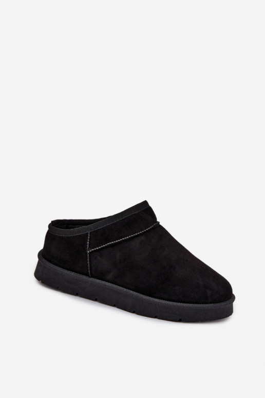 Stivali da neve Femminile riscaldamento con pelliccia all interno colore nero Serenne