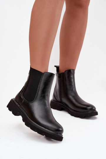 Stivaletti donna riscaldati color nero "Rivelia" 2