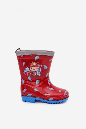 Infantile Stivali di gomma Strażak colore rosso Breezly 2