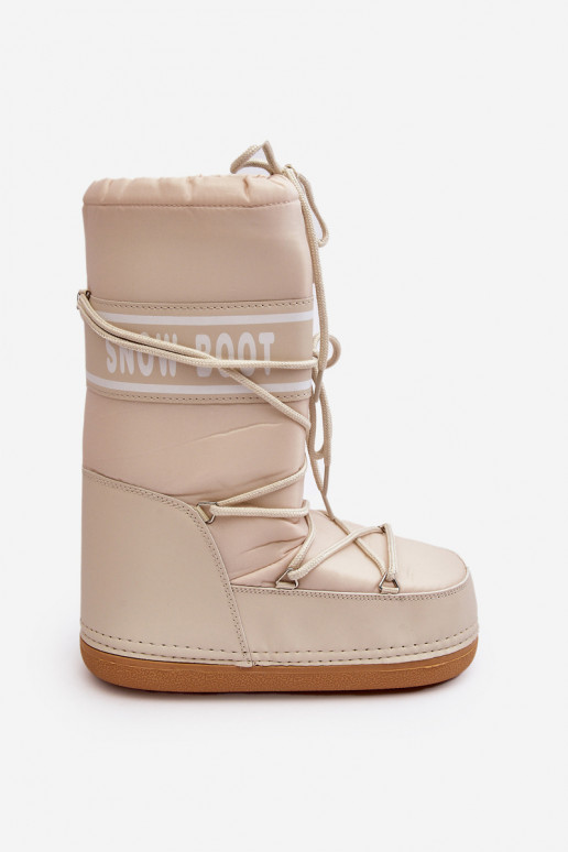 Femminile Alto Stivali da neve beige Venila