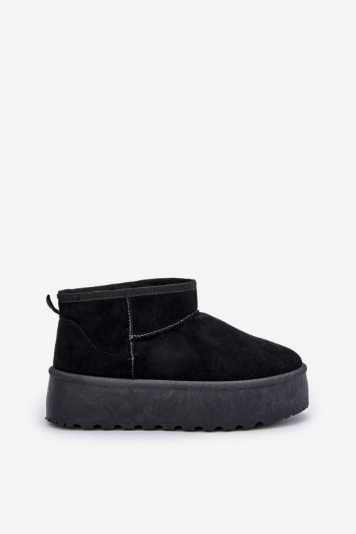 Femminile Stivali da neve con una piattaforma colore nero Ninala