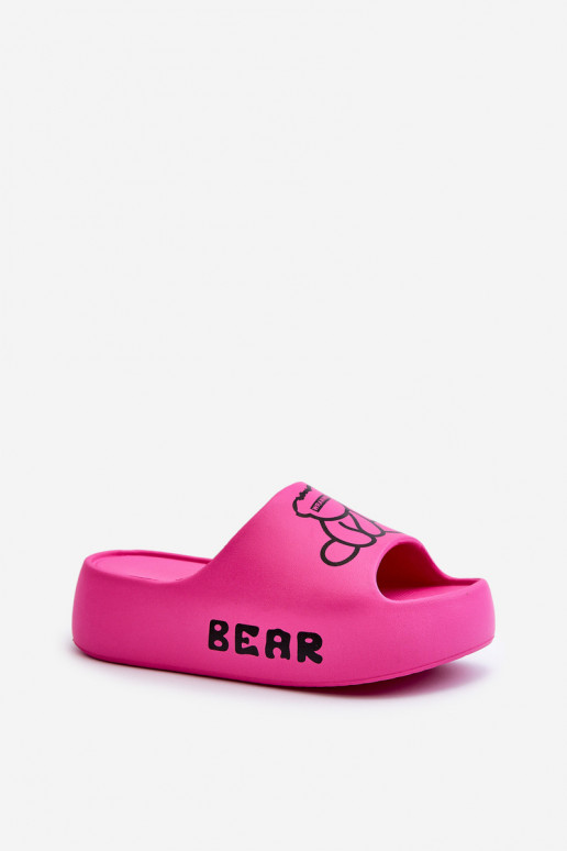 Pantofole leggere Pantofole da donna con suole massicce alla moda Con Orso colore rosa Lamira