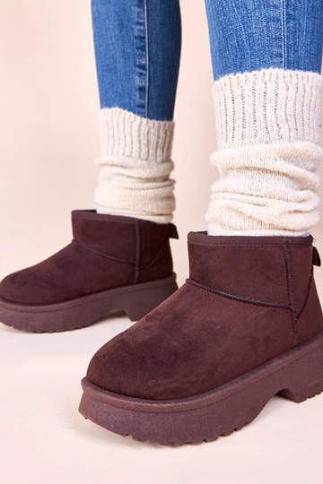 Stivaletti invernali marroni con platform Phoebe