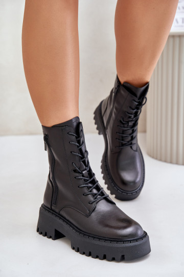 Pelle riscaldamento Stivaletti da lavoro Femminile Big Star OO274A387 colore nero