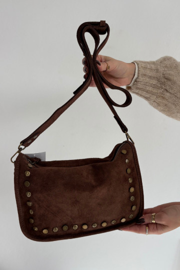 Skórzana dalla pelle scamosciataoAa Palmare Zdobiona Con strass Deverrone Savra