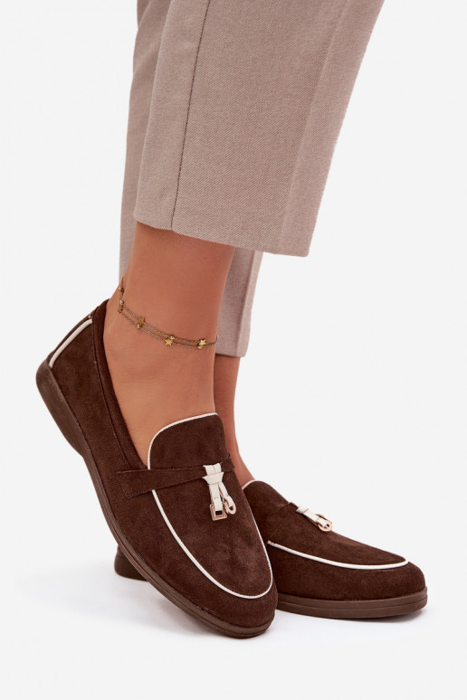 Mocassini Mocassini Femminilein ecopelle scamosciatau CzekoladoAe DarAen