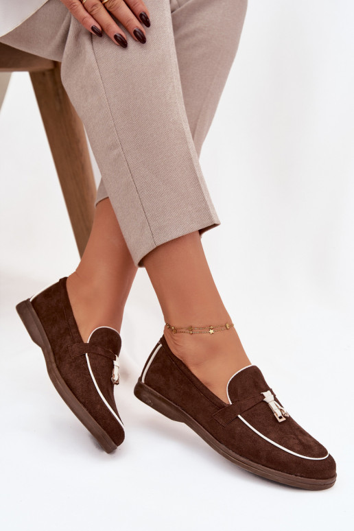 Mocassini Mocassini Femminilein ecopelle scamosciatau CzekoladoAe DarAen