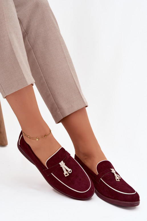 Mocassini Mocassini Femminilein ecopelle scamosciatau Borgogna DarAen