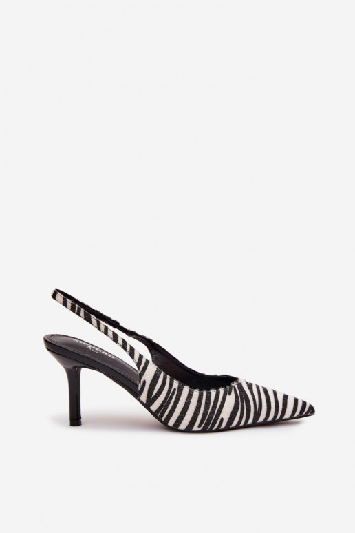 Scarpe con tacchi sottili Zebra Phelia