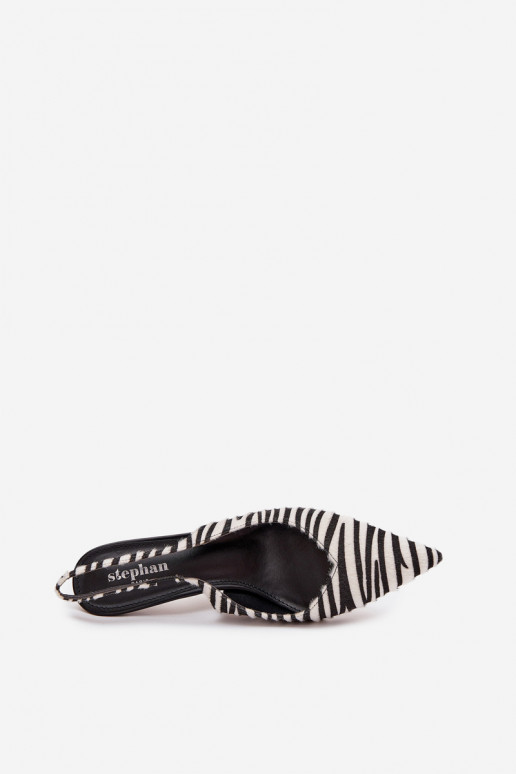 Scarpe con tacchi sottili Zebra Phelia
