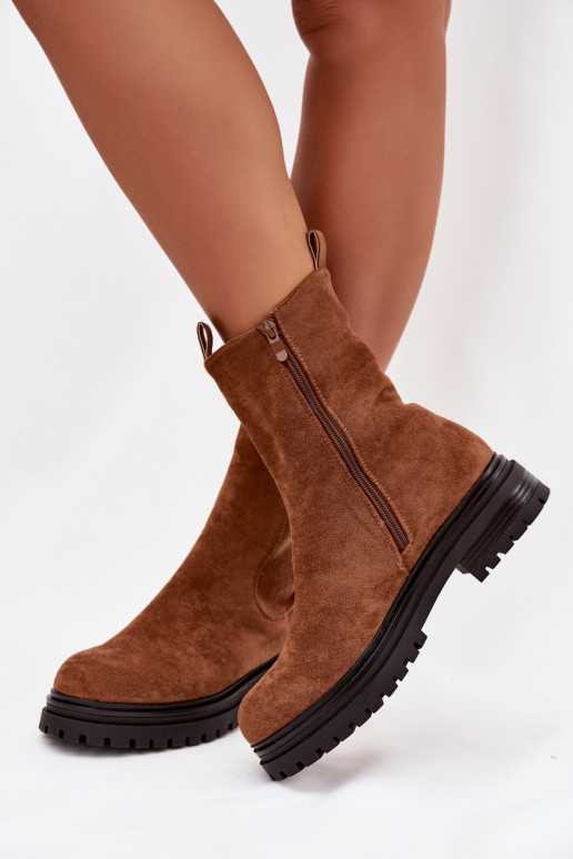 stivali alla moda Femminile Al Castello colore marrone Julienne