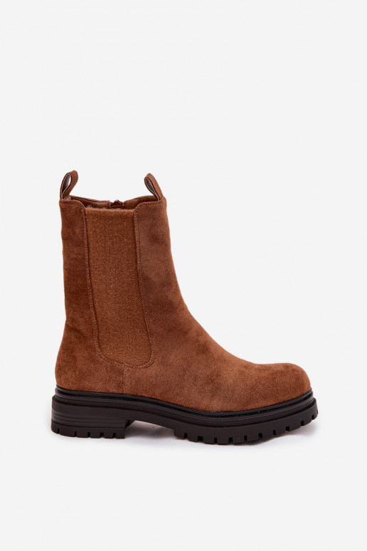 stivali alla moda Femminile Al Castello colore marrone Julienne