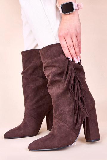 Stivaletti marroni con...