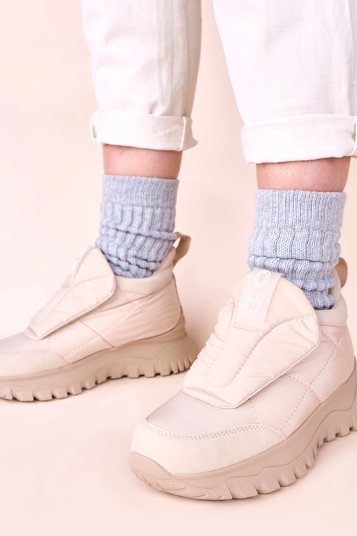 Stivali da neve da donna color sabbia...