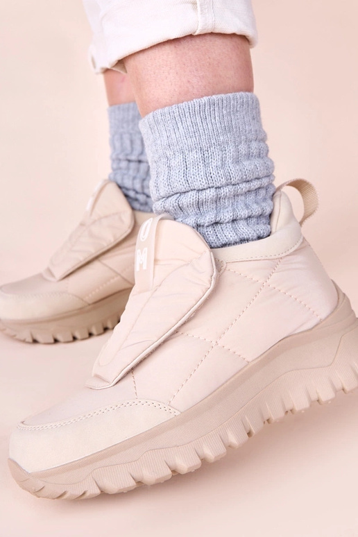 Stivali da neve da donna color sabbia...