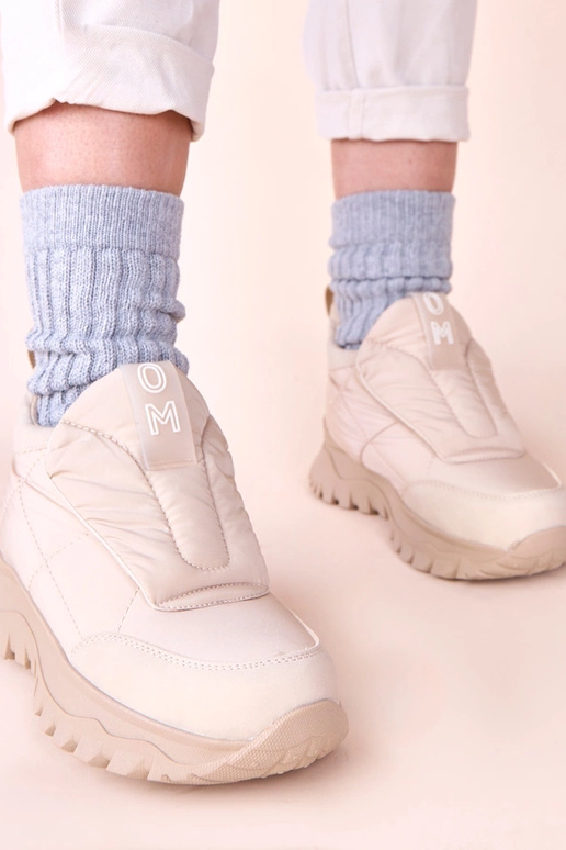 Stivali da neve da donna color sabbia...