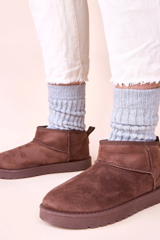 Stivali da neve color cioccolato con...