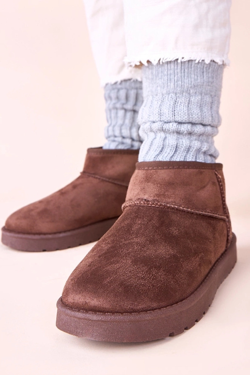 Stivali da neve color cioccolato con...