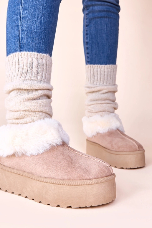 Stivali da neve color sabbia scuro...