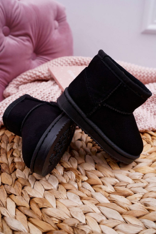 Caldi stivali invernali per bambini in colore nero Gooby