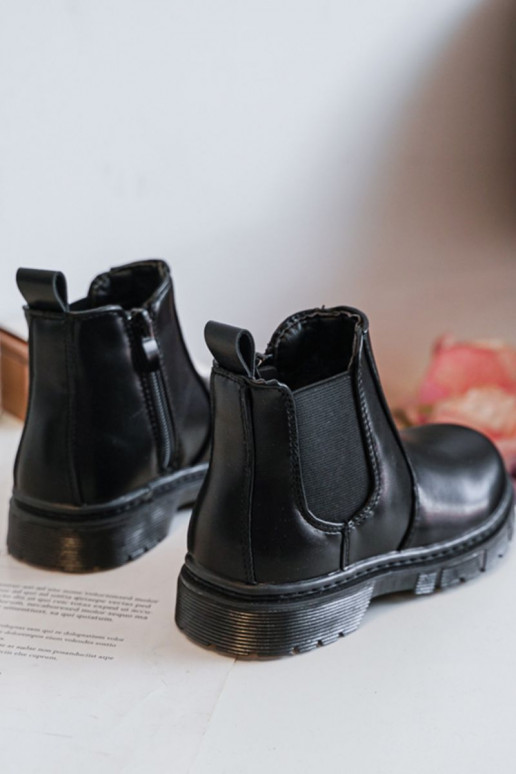 Stivali riscaldati per bambini in colore nero Porky
