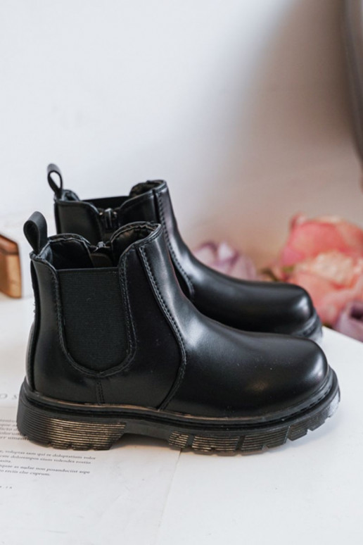 Stivali riscaldati per bambini in colore nero Porky