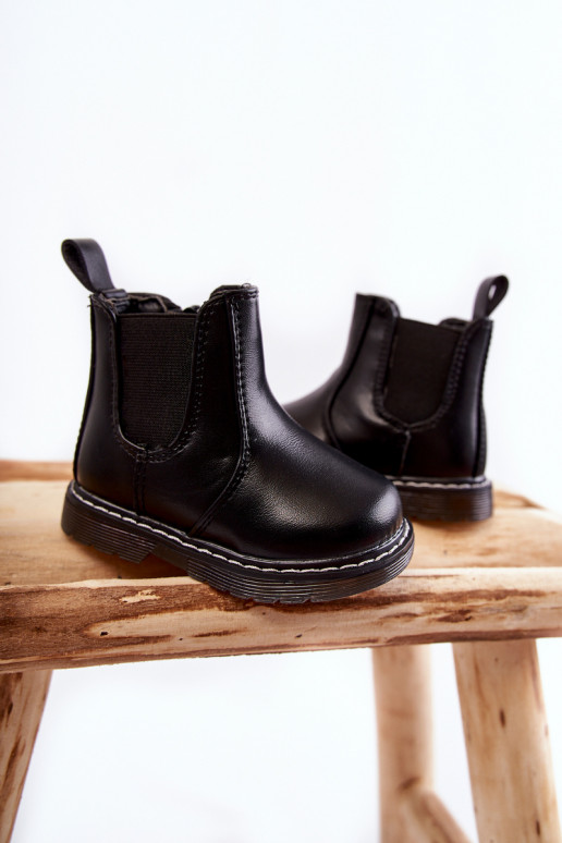 Stivali riscaldati per bambini in colore nero Porky