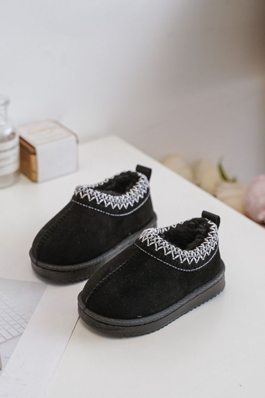 Stivali da neve per bambini con plateau, isolati con pelliccia interna in nero Vilabria