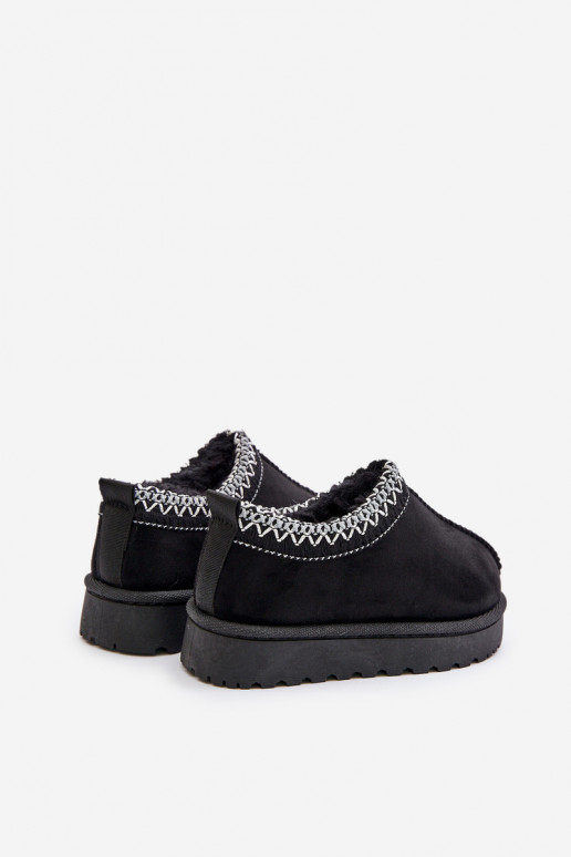 Stivali da neve per bambini con plateau, isolati con pelliccia interna in nero Vilabria