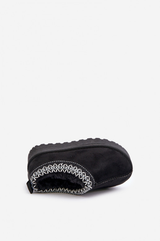 Stivali da neve per bambini con plateau, isolati con pelliccia interna in nero Vilabria