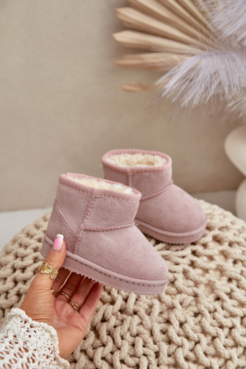 Stivali invernali caldi per bambini rosa Gooby