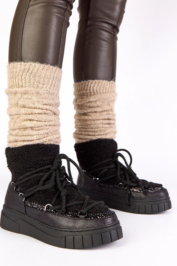 Stivali da neve caldi neri...