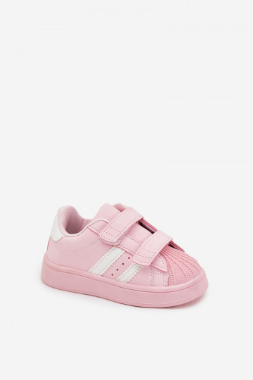 Sneakers per bambini in pelle sintetica, color rosa, Renel 2