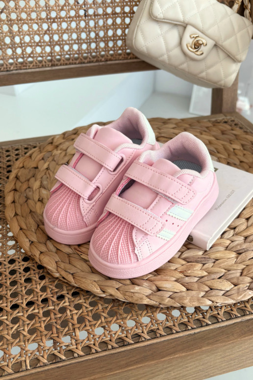 Sneakers per bambini in pelle sintetica, color rosa, Renel