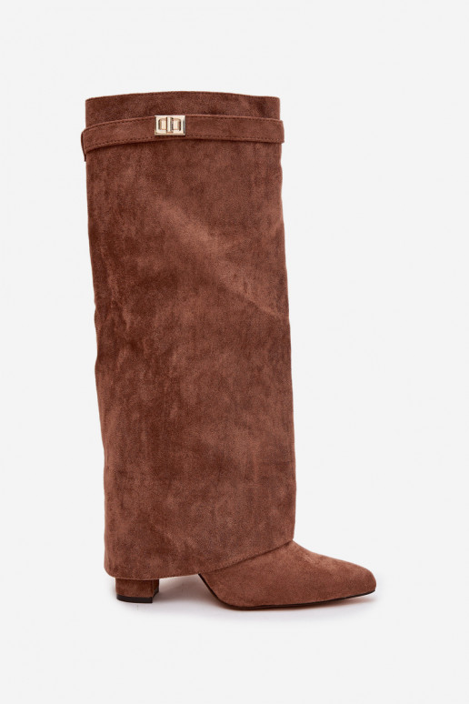 stivali in ecopelle scamosciataoAe Obcas Słupek Al Castello riscaldamento INyAinięta CholeAka beige Evyra