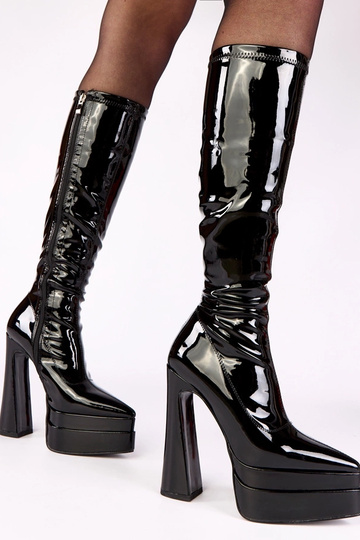 Stivali neri lucidi con... 2