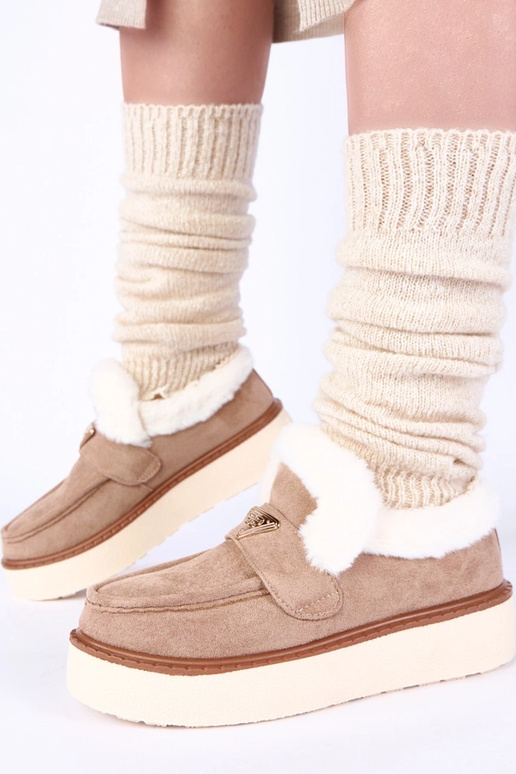 Mocassini color sabbia caldi con...