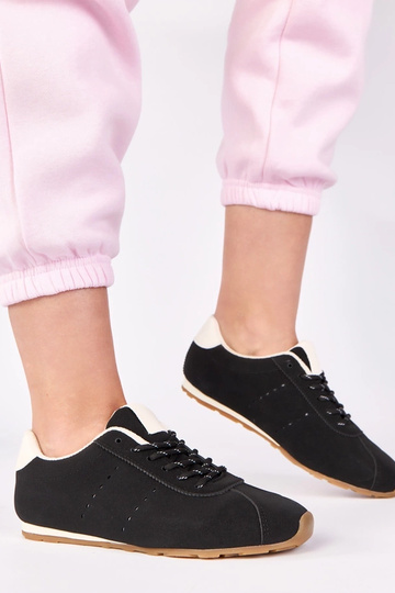 Sneakers nere con accento bianco Birna 2