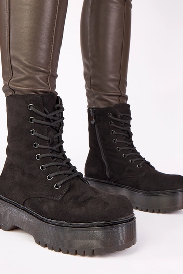 Scarpe platform con tacco in suede artificiale Mollie 2