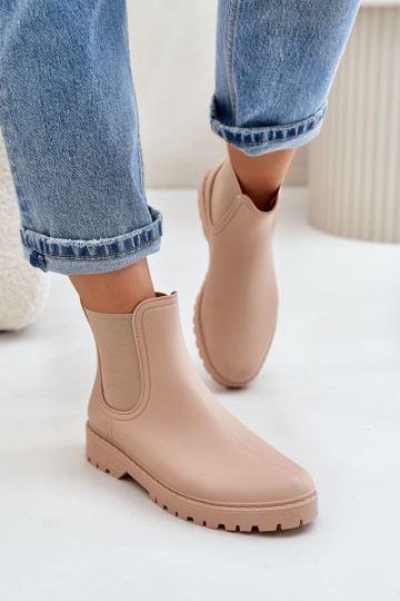 Stivali di gomma FemminileElastycznymi INstaAkami beige Ciariel 2