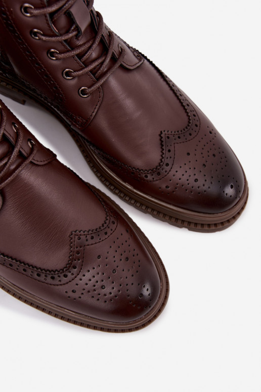 Pelle Stivali Deveschio Lee Cooper LCJ-25-33-3960 colore marrone