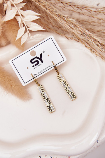 con dettagli elegantii INiszące con gli occhi scintillanti Stal Pozłacana