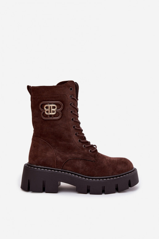 Stivali INokrery Femminile Con decorazioni Elemento riscaldamento CzekoladoAe Ilyane