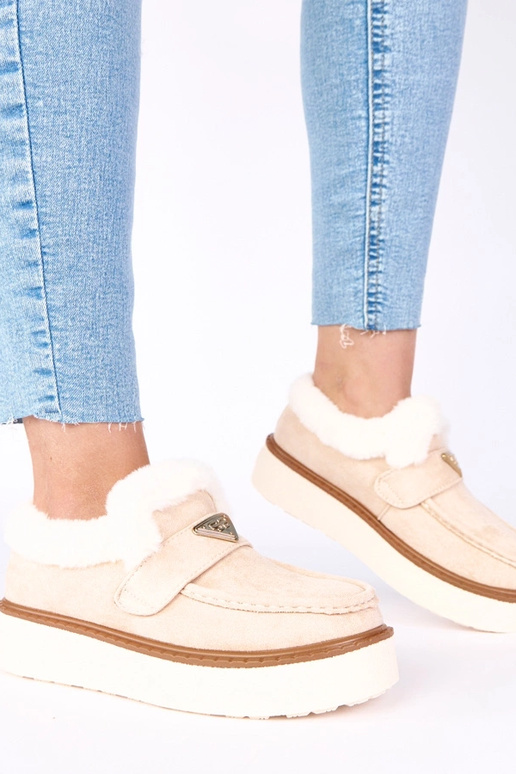 Mocassini color sabbia chiaro,...