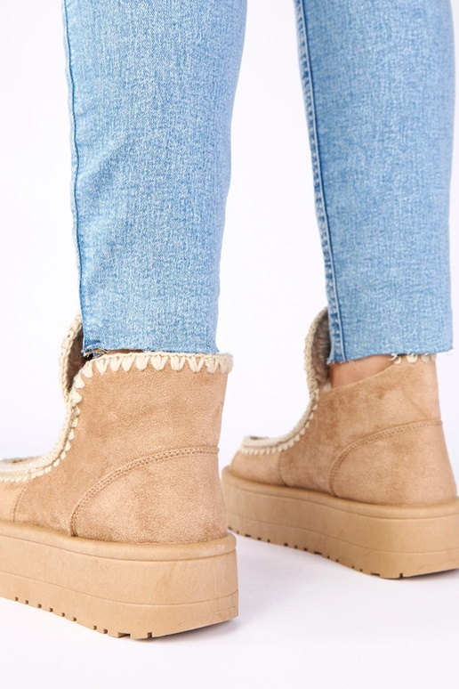 Stivali da neve color sabbia scuro...