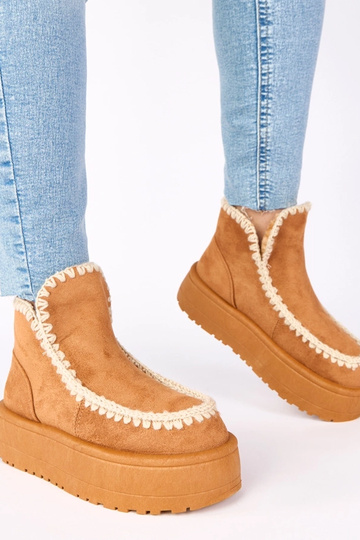 Stivali da neve marroni con... 2