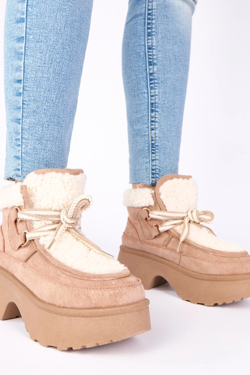 Stivali da neve color sabbia scuro...