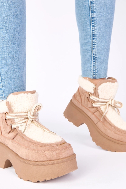 Stivali da neve color sabbia scuro...