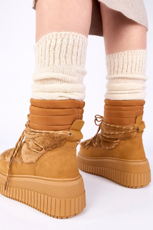 Stivali da neve marroni con...